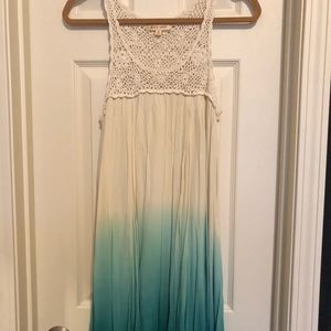 Blue ombré knit dress